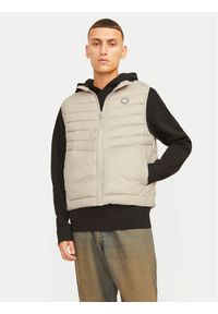 Jack & Jones - Jack&Jones Bezrękawnik Sprint 12258457 Beżowy Regular Fit. Kolor: beżowy. Materiał: syntetyk. Długość rękawa: bez rękawów