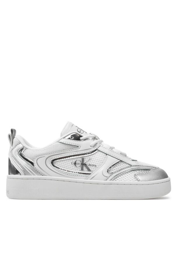 Calvin Klein Jeans Sneakersy Basket Cupsole Low Mix Ml Mr YW0YW01386 Biały. Kolor: biały