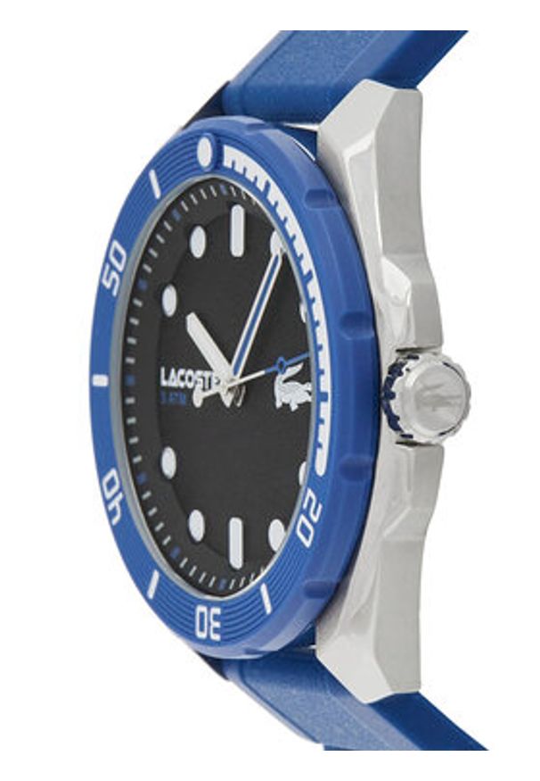 Lacoste Zegarek Finn 2011285 Niebieski. Kolor: niebieski. Materiał: syntetyk