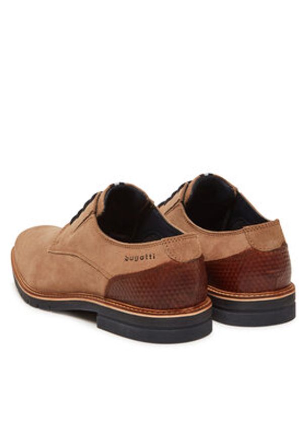 Bugatti Półbuty 311-A9E08-1400 Beżowy. Kolor: beżowy. Materiał: zamsz, skóra