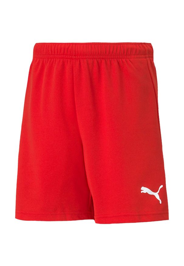 Puma - Spodenki TeamRISE Dla Dzieci. Kolor: czerwony. Styl: sportowy. Sport: turystyka piesza