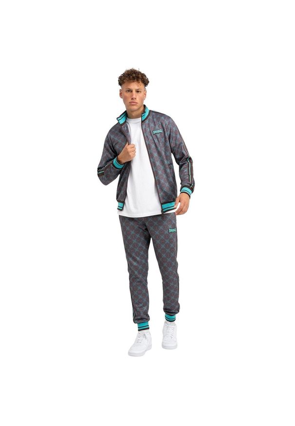 Dres Lonsdale Hedley. Kolor: brązowy, niebieski, wielokolorowy. Materiał: dresówka. Sport: fitness