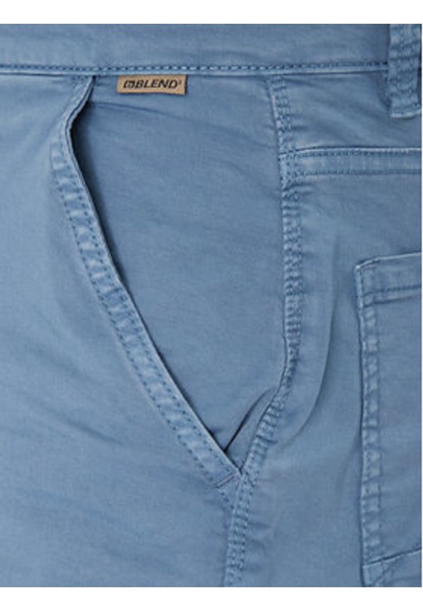 Blend Szorty jeansowe 20718399 Niebieski Regular Fit. Kolor: niebieski. Materiał: bawełna