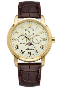 Zegarek męski Adriatica A8134.1231QF brązowy. Kolor: brązowy #1