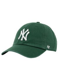 47 Brand - Czapka z daszkiem męska New York Yankees MLB Clean Up Cap. Kolor: zielony. Materiał: bawełna