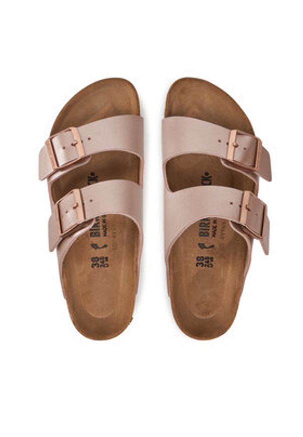 Birkenstock Klapki Arizona 1023960 Różowy. Kolor: różowy. Materiał: skóra