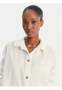 Roxy Koszula Morning Time ERJWT03674 Écru Relaxed Fit. Materiał: bawełna #5