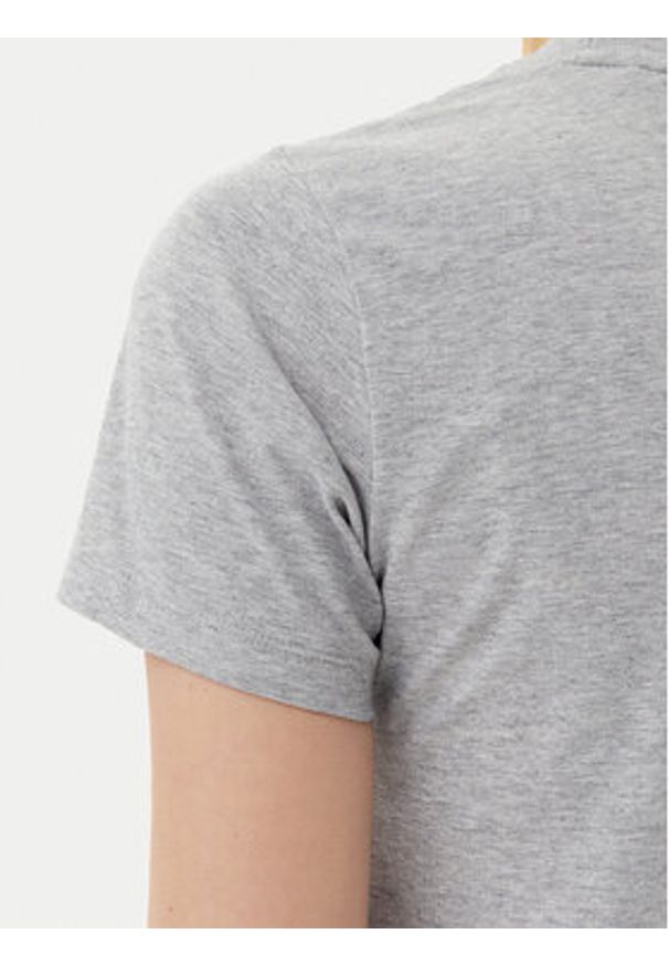 Guess Jeans T-Shirt W4YI04 J1314 Szary Slim Fit. Kolor: szary. Materiał: bawełna