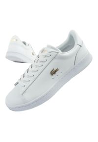 Buty sportowe damskie Lacoste Carnaby Set 224 1 SFA trampki. Kolor: biały. Materiał: skóra, tkanina