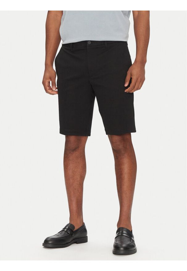 BOSS Szorty materiałowe S_Commuter-J 50511436 Czarny Slim Fit. Kolor: czarny. Materiał: syntetyk