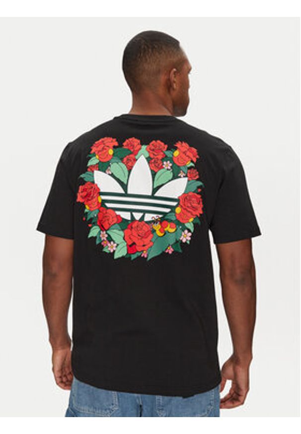 Adidas - adidas T-Shirt JN7032 Czarny Loose Fit. Kolor: czarny. Materiał: bawełna