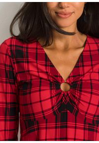 bonprix - Shirt. Kolor: czerwony. Styl: elegancki
