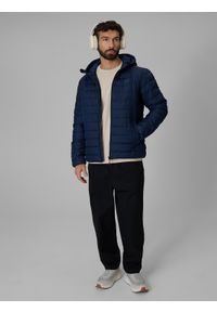 4f - 4F Kurtka z wypełnieniem syntetycznym męska - granatowa M. Okazja: na co dzień. Kolor: niebieski. Materiał: syntetyk. Styl: casual, klasyczny #2