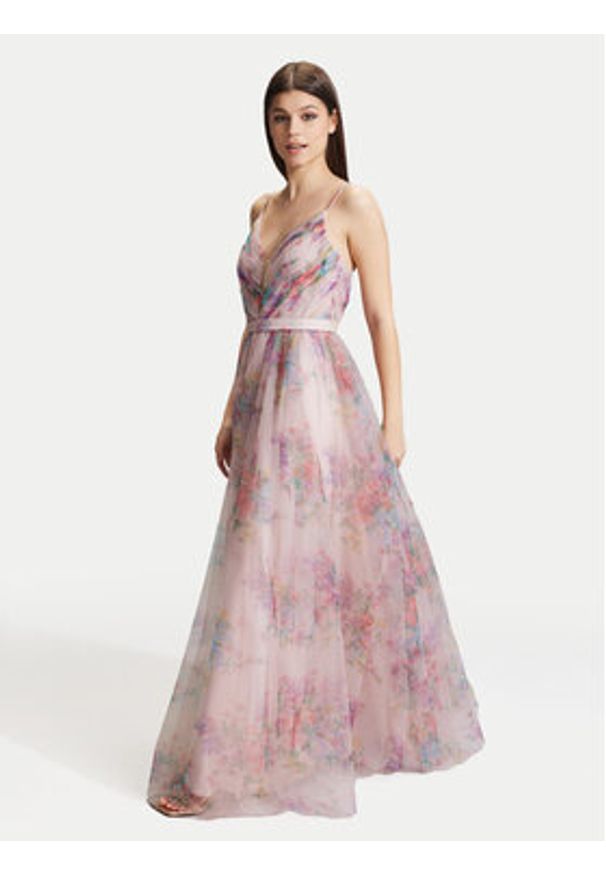 Hey Kyla Sukienka wieczorowa 5AG045HK Różowy Slim Fit. Kolor: różowy. Materiał: syntetyk. Styl: wizytowy