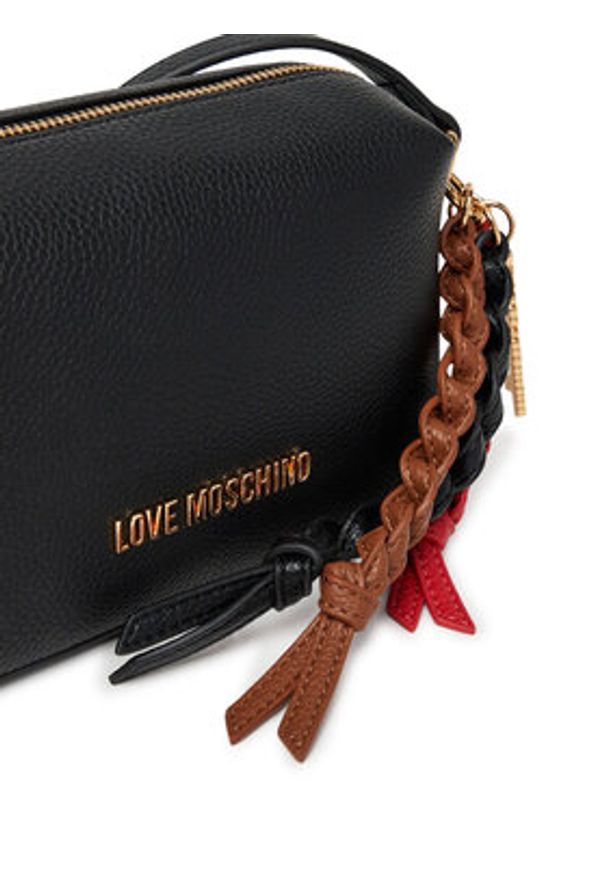 Love Moschino - LOVE MOSCHINO Torebka JC4307PP0MK1100A Czarny. Kolor: czarny. Materiał: skórzane