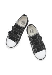 Big-Star - Czarne Trampki Big Star Modne Buty Dziecięce. Okazja: na co dzień. Zapięcie: rzepy. Kolor: czarny. Materiał: guma, materiał. Styl: klasyczny, casual, sportowy #5