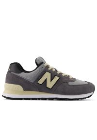 Buty New Balance U574LGG - szare. Kolor: szary. Materiał: guma, syntetyk, zamsz, materiał, skóra. Szerokość cholewki: normalna. Model: New Balance 574