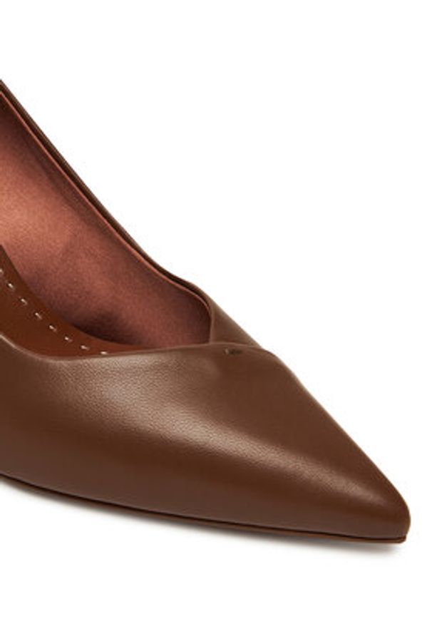 Max Mara Szpilki Phyllis 2524526191600 Brązowy. Kolor: brązowy. Materiał: skóra. Obcas: na szpilce