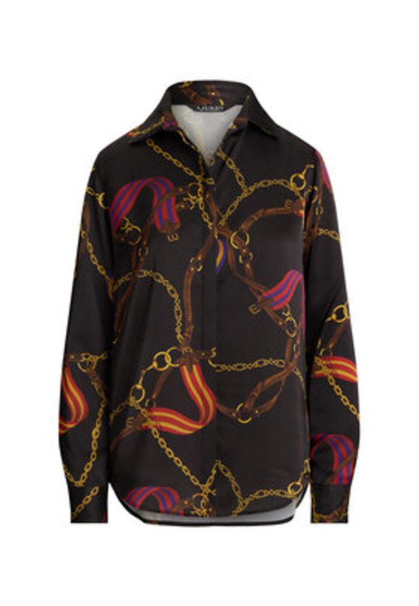 Lauren Ralph Lauren - LAUREN RALPH LAUREN Koszula 200979917001 Czarny Straight Fit. Kolor: czarny. Materiał: syntetyk