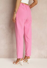 Renee - Różowe Spodnie Regular Namamn. Okazja: na spotkanie biznesowe. Kolor: różowy. Długość: długie. Styl: biznesowy #3