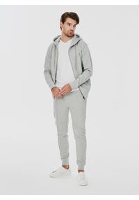 Pako Lorente - Rozpinana bluza dresowa w szarym kolorze. Okazja: na co dzień. Typ kołnierza: kaptur. Kolor: szary. Materiał: dresówka. Wzór: gładki. Styl: casual #7