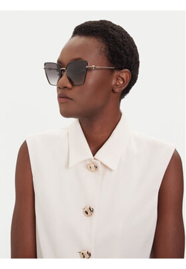 Furla Okulary przeciwsłoneczne Sunglasses WD00151-MT0000-O6000-4-401-20-BD-D Czarny. Kolor: czarny