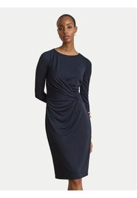 Lauren Ralph Lauren - LAUREN RALPH LAUREN Sukienka dzianinowa 200P14033001 Granatowy Slim Fit. Kolor: niebieski. Materiał: syntetyk #1