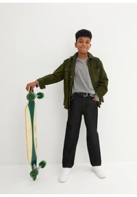 bonprix - Dżinsy o kroju extra loose fit z prostymi nogawkami i regulowanym pasem. Kolor: szary #2