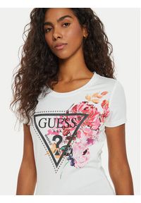 Guess T-Shirt W4BI23 J1314 Biały Regular Fit. Kolor: biały. Materiał: bawełna #4