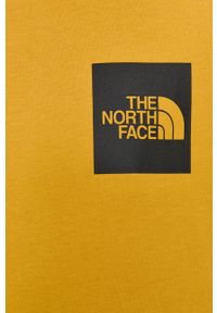 The North Face - Longsleeve bawełniany. Okazja: na co dzień. Kolor: żółty. Materiał: bawełna. Długość rękawa: długi rękaw. Wzór: nadruk. Styl: casual #2