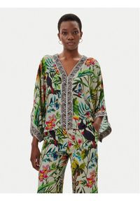 LOLA CASADEMUNT Bluzka LS2515030 Kolorowy Relaxed Fit. Materiał: wiskoza. Wzór: kolorowy