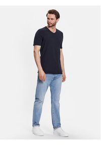 Sisley T-Shirt 3YR7S4001 Granatowy Regular Fit. Kolor: niebieski. Materiał: bawełna #3