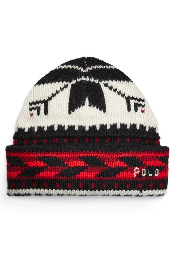 Polo Ralph Lauren Czapka 455931417001 Czarny. Kolor: czarny. Materiał: wełna