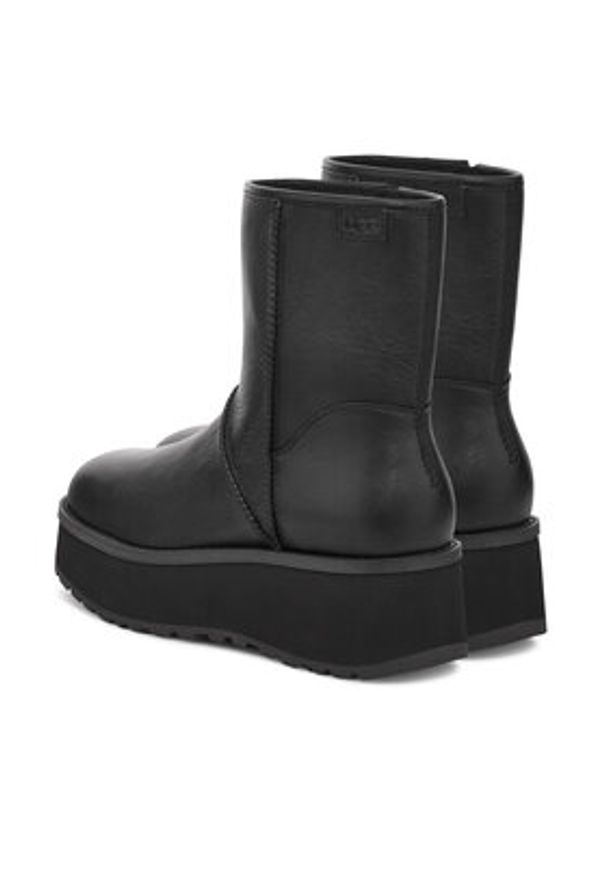 Ugg Botki W Cityfunc Mid 1162990 Czarny. Kolor: czarny. Materiał: skóra