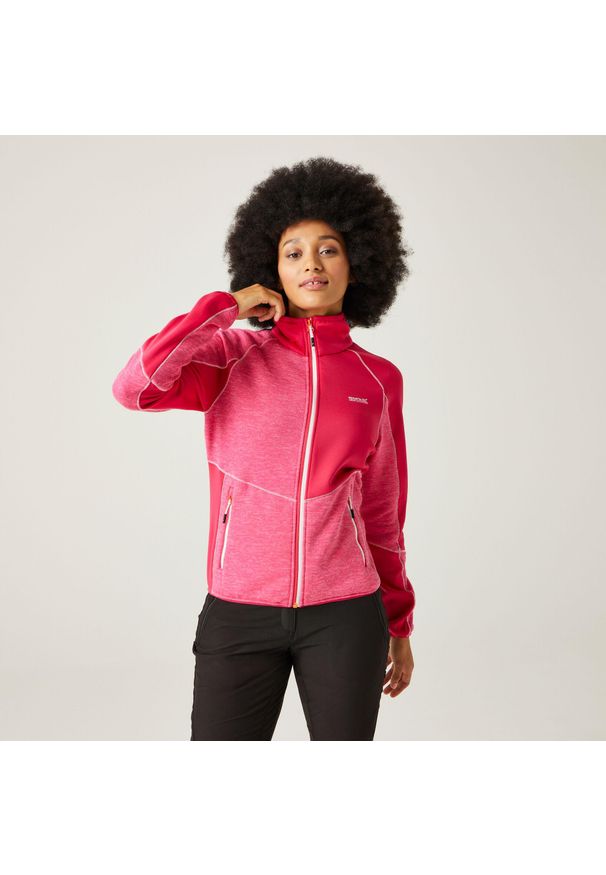 Regatta - Damski sweter Marizion. Kolor: różowy. Materiał: polar. Styl: sportowy. Sport: turystyka piesza