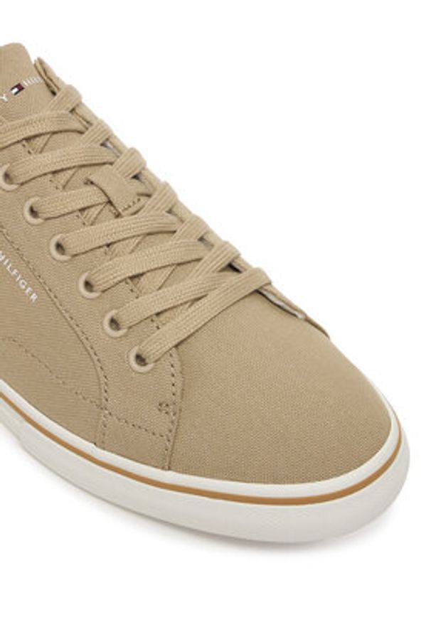 TOMMY HILFIGER - Tommy Hilfiger Tenisówki Vulc Core Long Lace FM0FM05688 Beżowy. Kolor: beżowy. Materiał: materiał