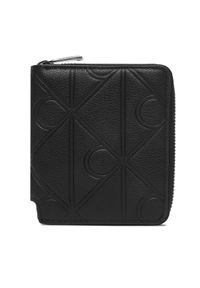 Calvin Klein Portfel Xl Emblem Aop Emboss Zipp Bill Fo LV04D1176G Czarny. Kolor: czarny. Materiał: skóra #1