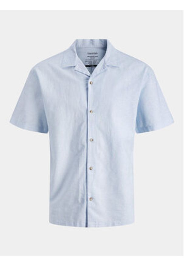 Jack & Jones - Jack&Jones Koszula Summer 12248382 Niebieski Relaxed Fit. Kolor: niebieski. Materiał: bawełna