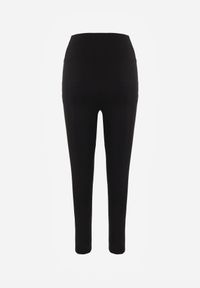 Born2be - Czarne Legginsy z Wysokim Stanem z Pasem Modelującym w Talii Azinera. Okazja: na co dzień. Stan: podwyższony. Kolor: czarny. Materiał: materiał. Styl: casual #6