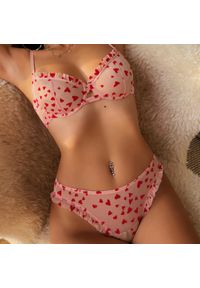 Intica - Komplet bielizny z siateczki z wzorem serc na wyjątkowe okazje Herma. Kolor: wielokolorowy. Materiał: materiał #3