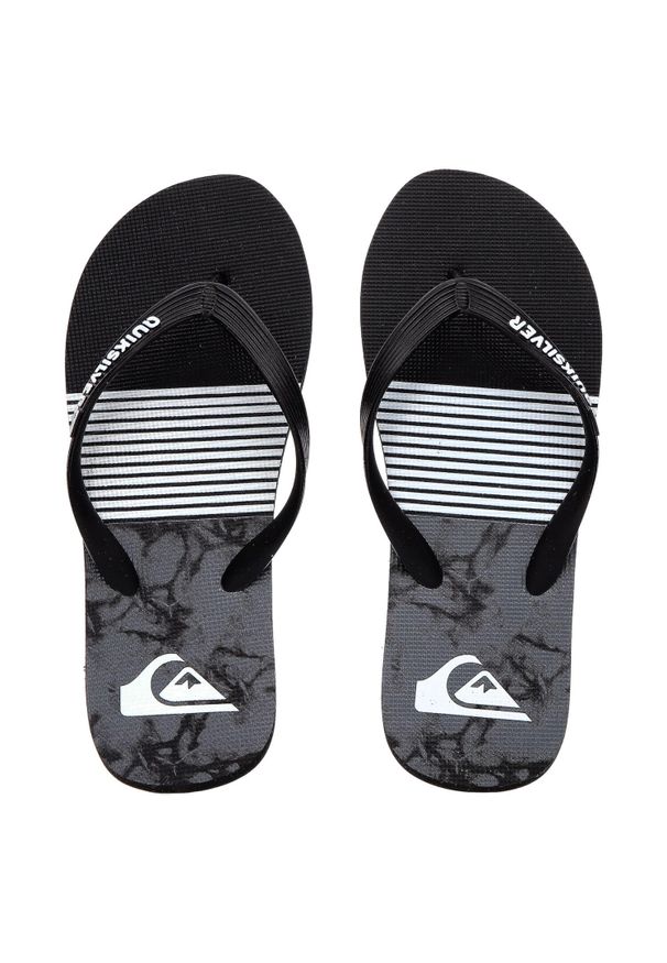 Japonki plażowe męskie Quiksilver Java Smocked Wave. Okazja: na plażę. Kolor: czarny