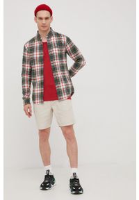 Superdry koszula bawełniana męska kolor zielony slim z kołnierzykiem button-down. Typ kołnierza: button down. Kolor: zielony. Materiał: bawełna #2