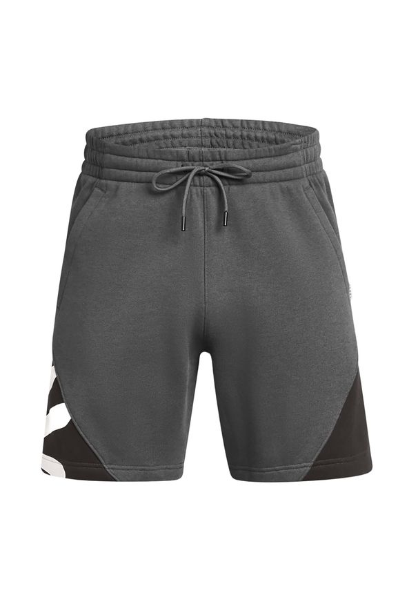 Spodenki męskie Under Armour Curry Splash Fleece Short. Kolor: szary. Sport: koszykówka