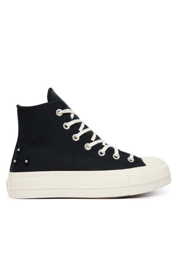 Converse Trampki Chuck Taylor All Star Lift Platform Beads A17787C Czarny. Kolor: czarny. Materiał: materiał. Obcas: na platformie