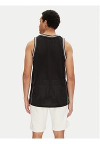 DC Tank top ADYKT03257 Czarny Regular Fit. Kolor: czarny. Materiał: syntetyk