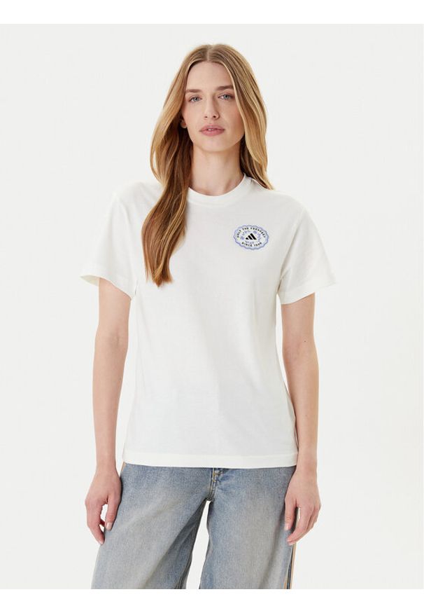 Adidas - adidas T-Shirt Farmers Market Graphic KB2485 Écru Regular Fit. Materiał: bawełna