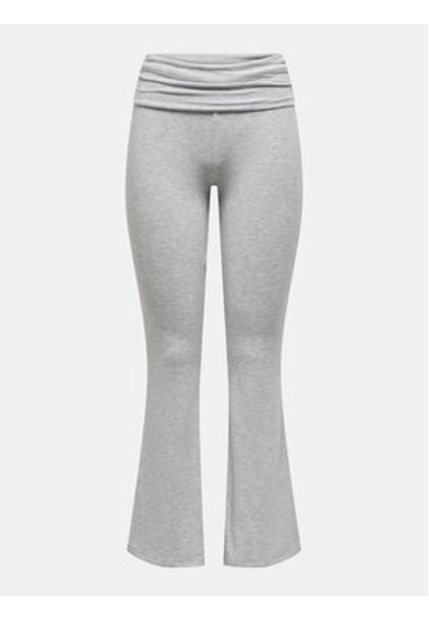 only - ONLY Legginsy Glamour 15339771 Szary Slim Fit. Kolor: szary. Materiał: syntetyk. Styl: glamour
