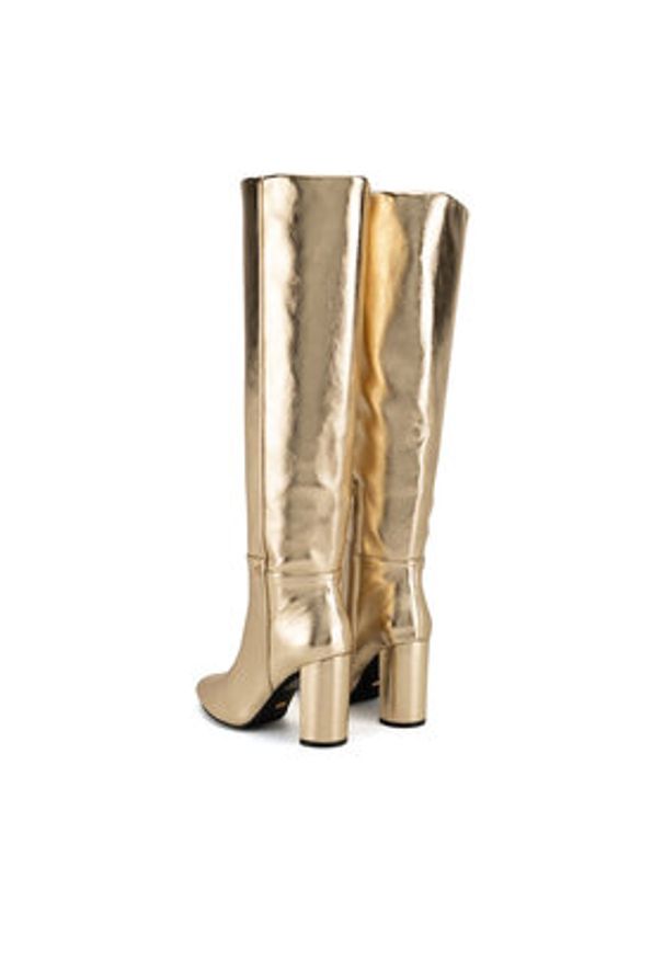 MEXX Kozaki MI001805743W Złoty. Kolor: złoty. Materiał: materiał