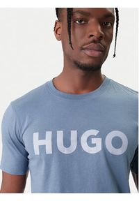 Hugo - HUGO T-Shirt Dulivio 50467556 Niebieski Regular Fit. Kolor: niebieski. Materiał: bawełna #4