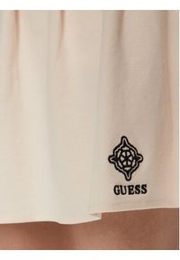 Guess Spódnica mini V5RD00 KCOK1 Biały Regular Fit. Kolor: biały. Materiał: bawełna #5